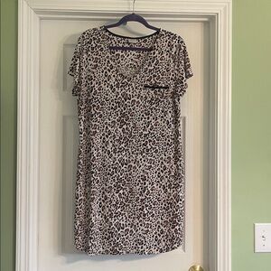 Soma Cool Nights Animal Print Sleepshirt-Sz Large